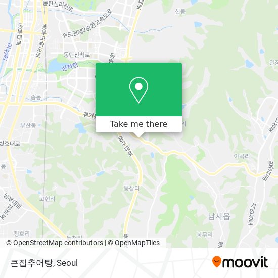 큰집추어탕 map