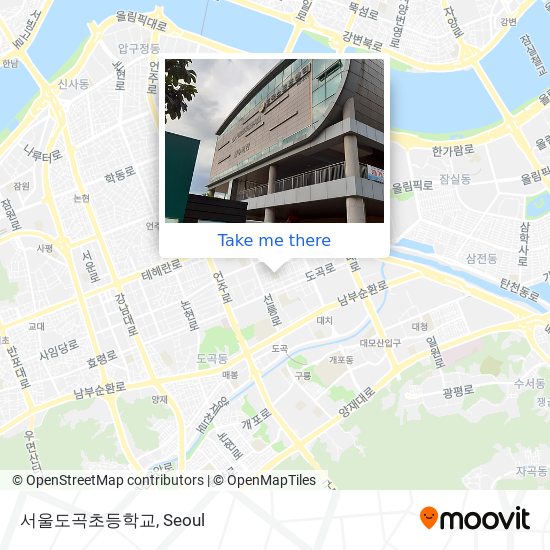 서울도곡초등학교 map