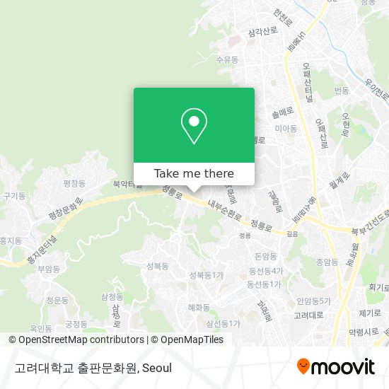 고려대학교 출판문화원 map