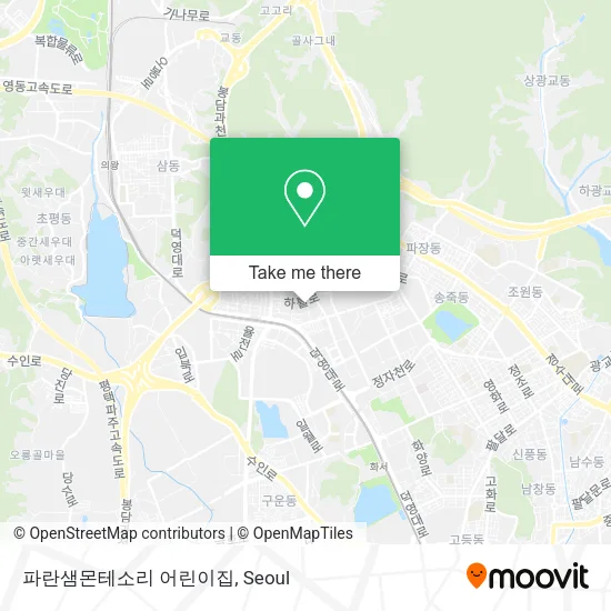 파란샘몬테소리 어린이집 map