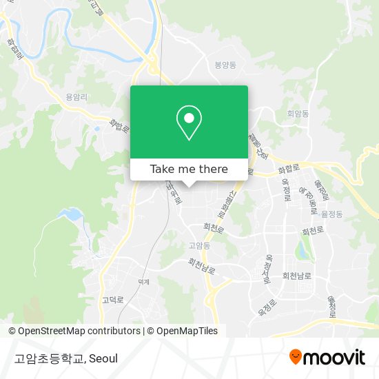 고암초등학교 map