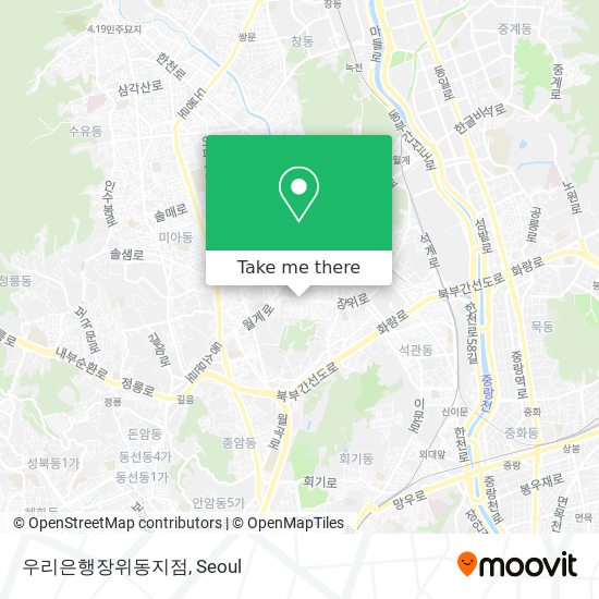 우리은행장위동지점 map