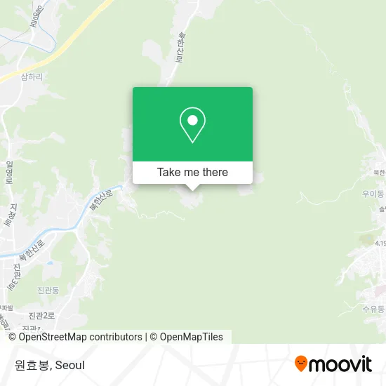 원효봉 map