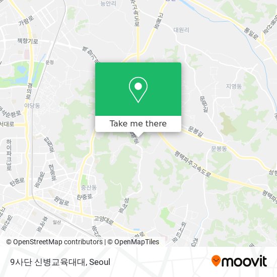 9사단 신병교육대대 map