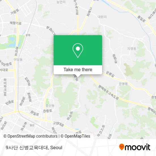 9사단 신병교육대대 map