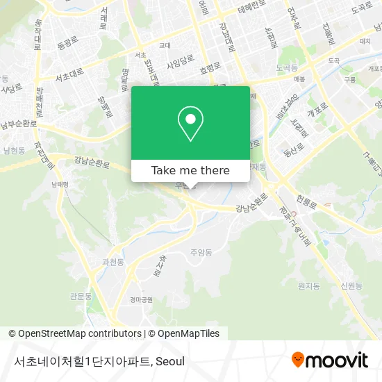 서초네이처힐1단지아파트 map