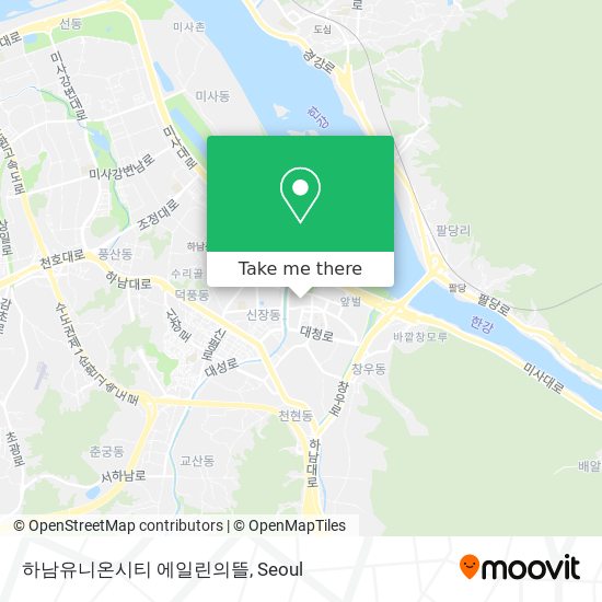 하남유니온시티 에일린의뜰 map