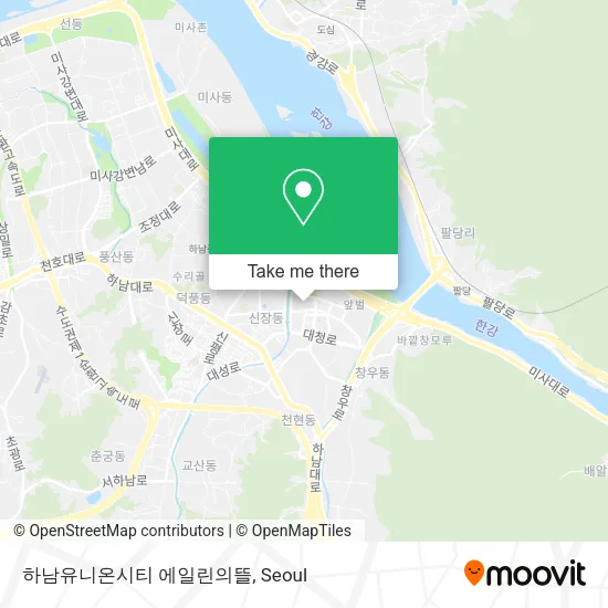 하남유니온시티 에일린의뜰 map
