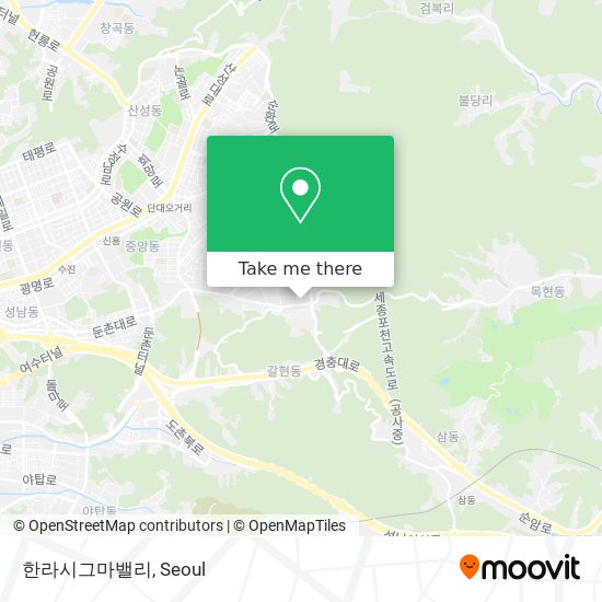 한라시그마밸리 map