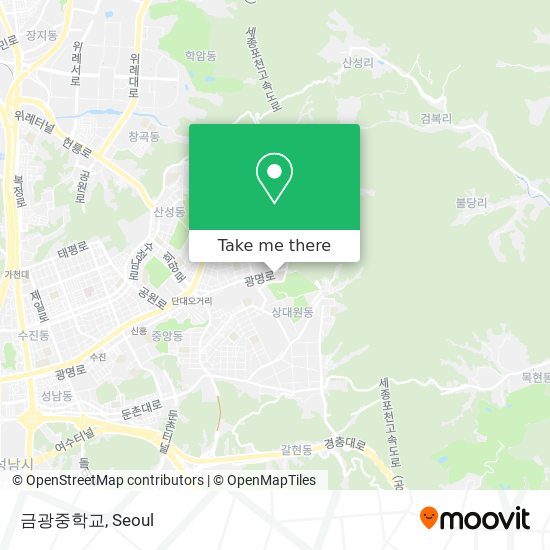 금광중학교 map