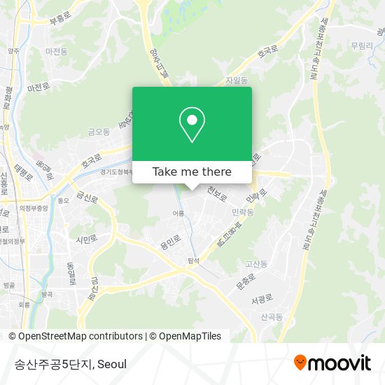 송산주공5단지 map