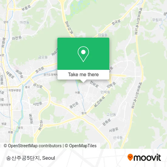 송산주공5단지 map