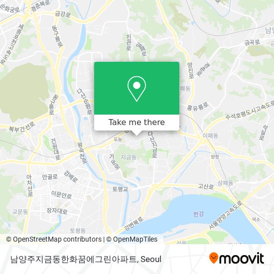 남양주지금동한화꿈에그린아파트 map