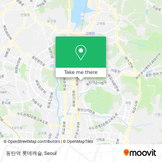 동탄역 롯데캐슬 map