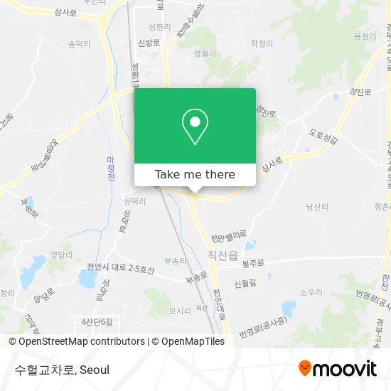 수헐교차로 map