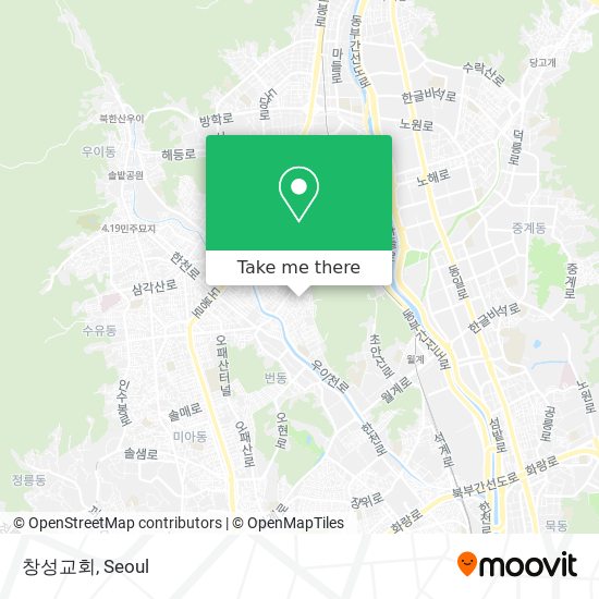 창성교회 map