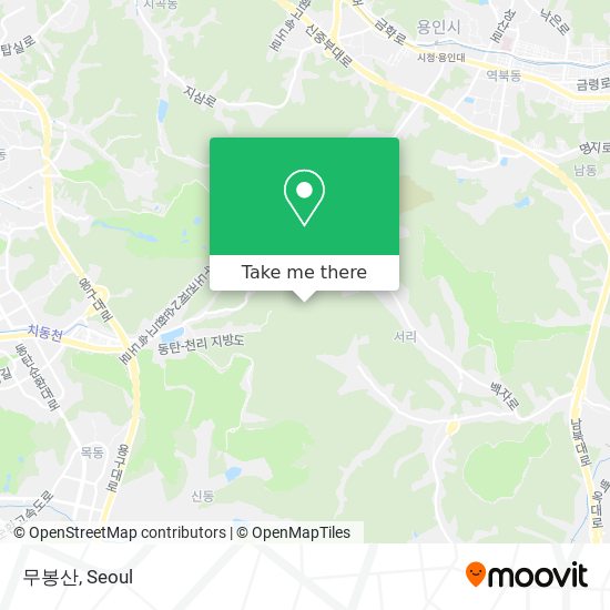 무봉산 map