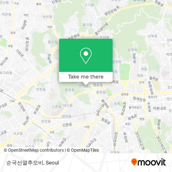 순국선열추모비 map
