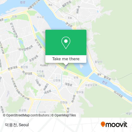 덕풍천 map