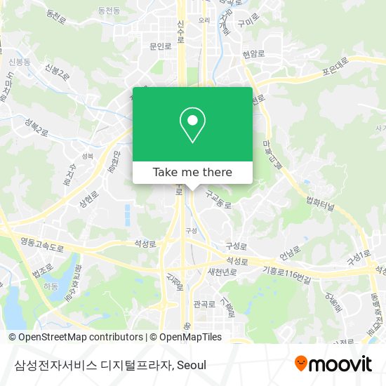 삼성전자서비스 디지털프라자 map