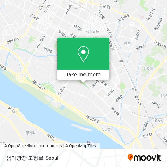 샘터광장 조형물 map