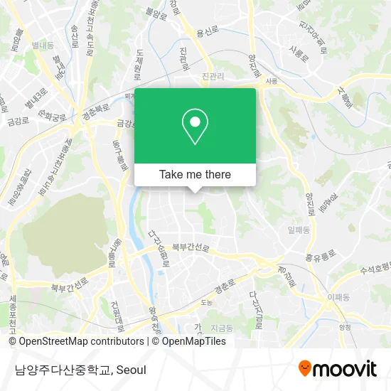 남양주다산중학교 map