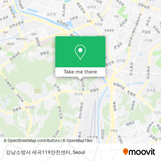 강남소방서 세곡119안전센터 map