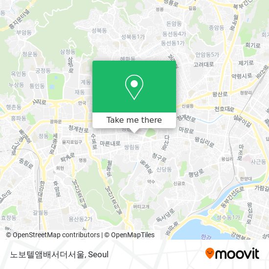 노보텔앰배서더서울 map