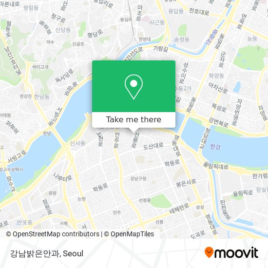 강남밝은안과 map