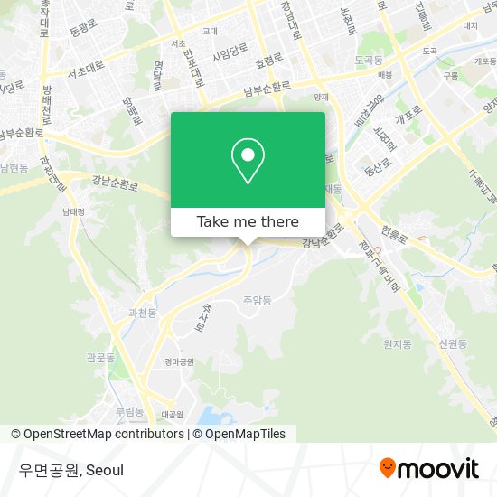 우면공원 map