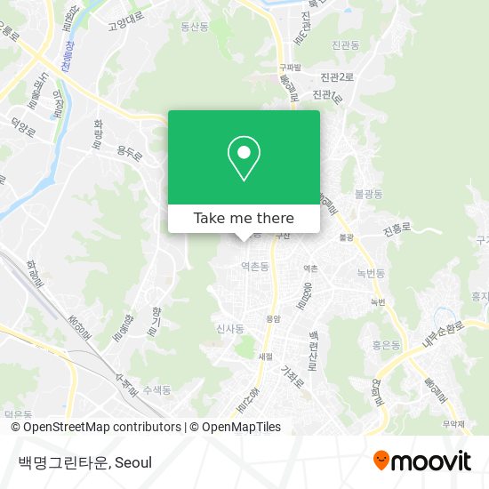 백명그린타운 map