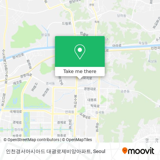 인천경서아시아드 대광로제비앙아파트 map