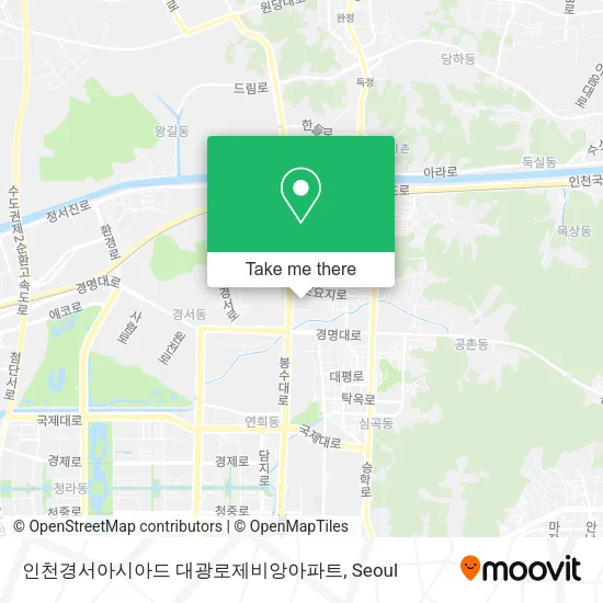인천경서아시아드 대광로제비앙아파트 map