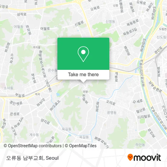 오류동 남부교회 map