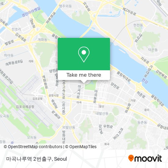 마곡나루역 2번출구 map