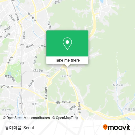 통미마을 map