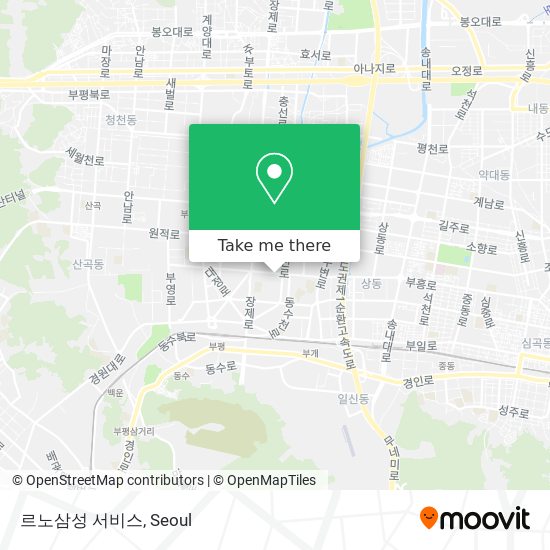르노삼성 서비스 map