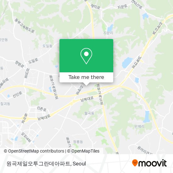 원곡제일오투그란데아파트 map