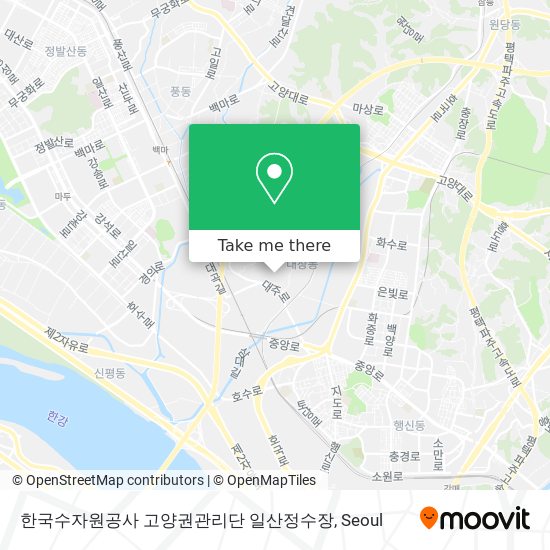 한국수자원공사 고양권관리단 일산정수장 map