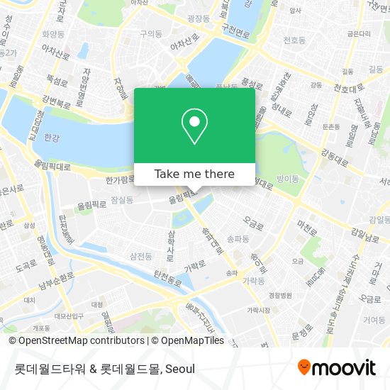 롯데월드타워 & 롯데월드몰 map