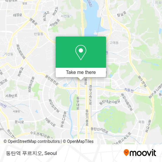 동탄역 푸르지오 map