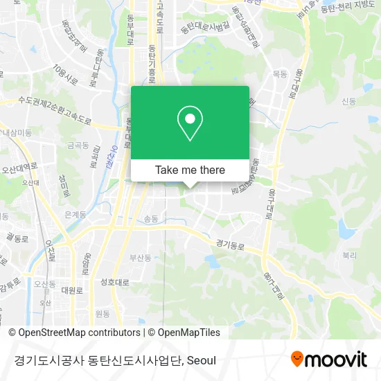 경기도시공사 동탄신도시사업단 map