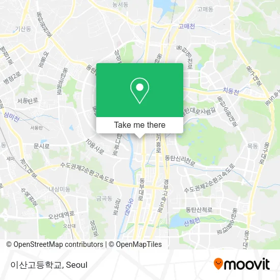 이산고등학교 map
