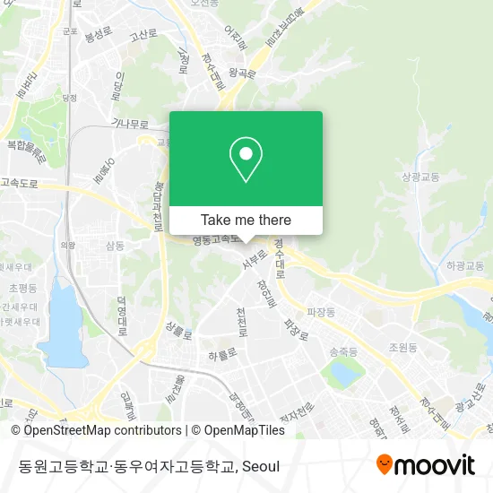 동원고등학교·동우여자고등학교 map