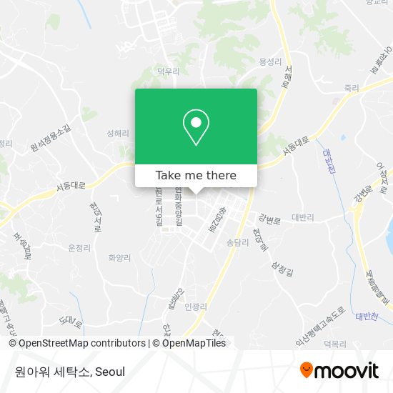 원아워 세탁소 map