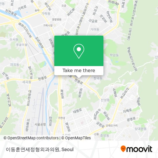 이동훈연세정형외과의원 map