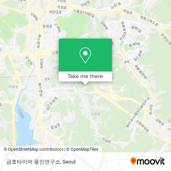 금호타이어 용인연구소 map