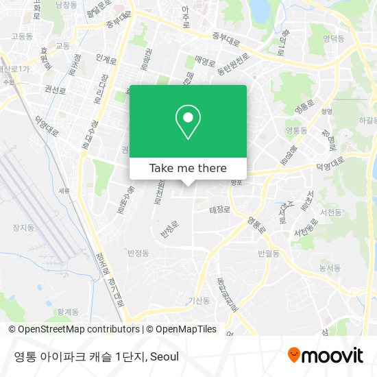 영통 아이파크 캐슬 1단지 map
