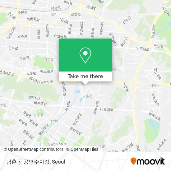 남촌동 공영주차장 map