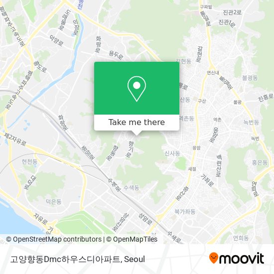 고양향동Dmc하우스디아파트 map